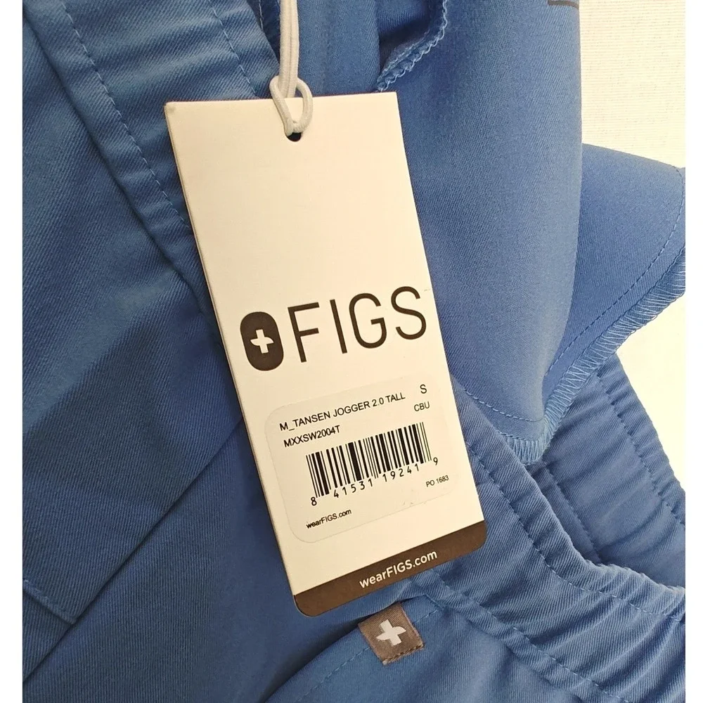 FIGS Tansen Jogger 2.0 Scrub Pants Celi Blue MXXSW2004T Small‎ Tall S T New